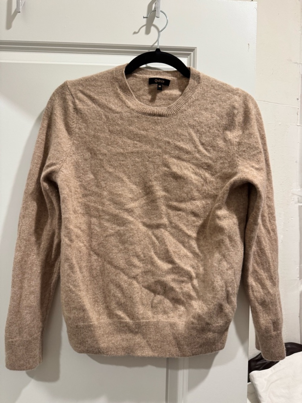 Quince womens Crewneck Sweater in Light Beige